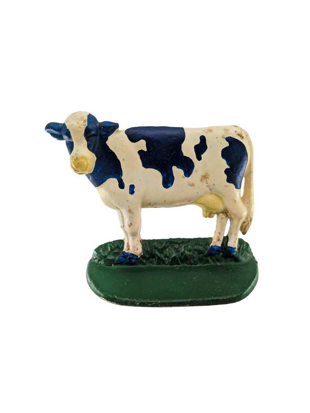 Vintage Cast Iron Holstein Cow Doorstop Farmhouse Decor